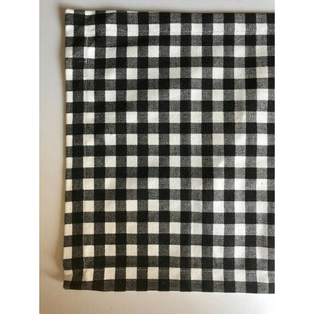 Thanksgiving Placemats Set of 4 Black Buffalo Check Pumpkins 14x19